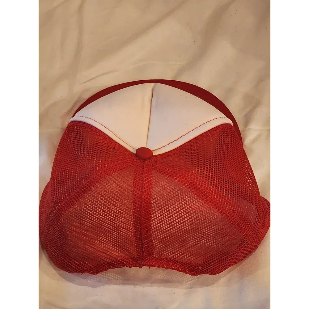 Vtg Honolulu Hawaii Fire‎ Department Snapback Trucker Hat Cap Red 90s